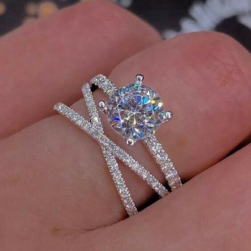 Cincin Lapis Silver 925 Model Salib untuk Wanita