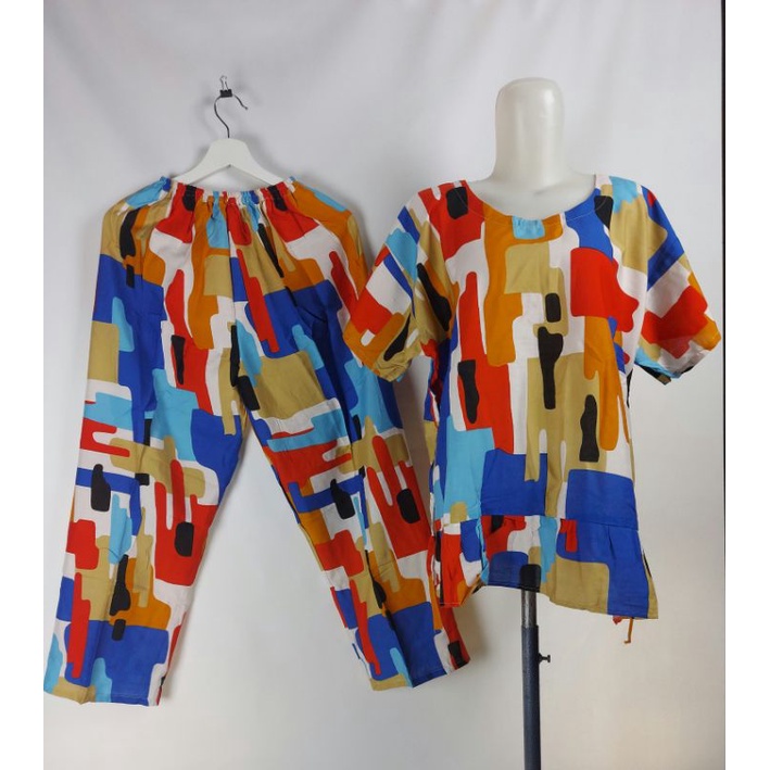 SETCEL JUMBO REMPEL XXL/SETELAN CELANA PANJANG XXL/SET BABBYDOLL XXL/PIYAMA XXL/BAJU TIDUR-G46