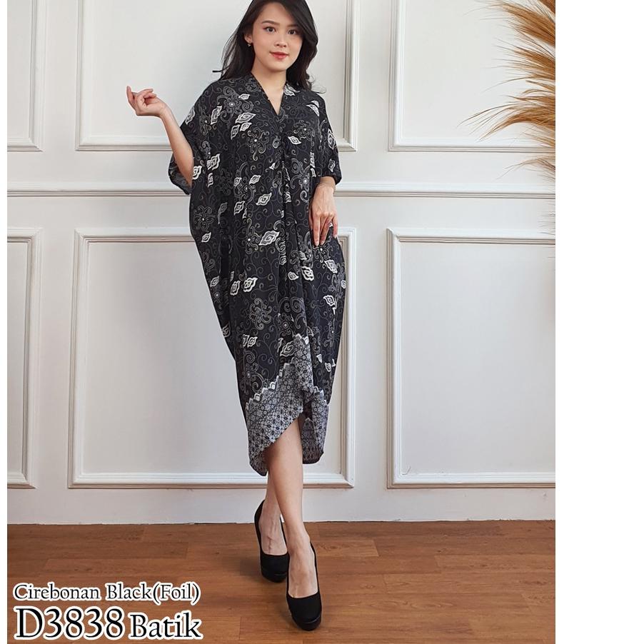 ハ D3838 kaftan batik semi sutra  dress wanita formal dress kondangan 3838 Limited