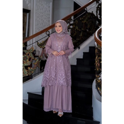 Gamis Rianty Afika Bordir Payet Mewah Original Butik