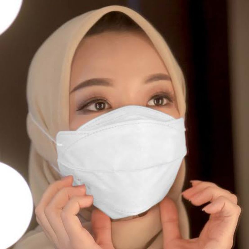 Masker kf94 hijab masker evo hijab 4ply korean isi 10