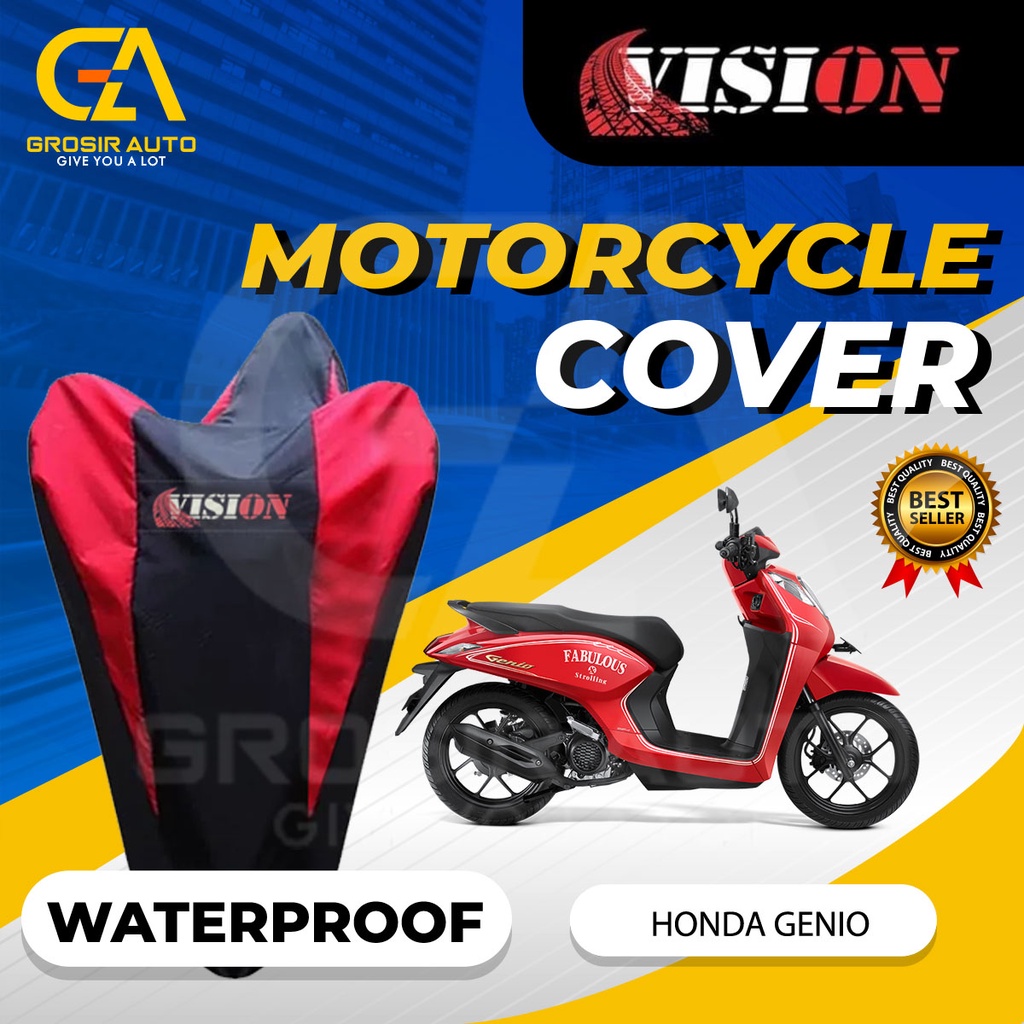 Sarung Motor GENIO Waterproof Vision / Cover Selimut Penutup Sarung Mantel Motor Vision