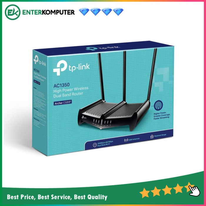 Networking TP - Link AC1350 High Power Wireless Dual Band Router - Archer C58HP