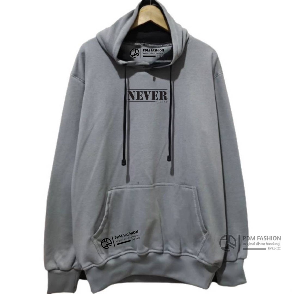 Hoodie Pria Terbaru Warna Abu Misty Sweater Hoodie Laki Laki Oversize Jaket Cowok Cewek Terlaris