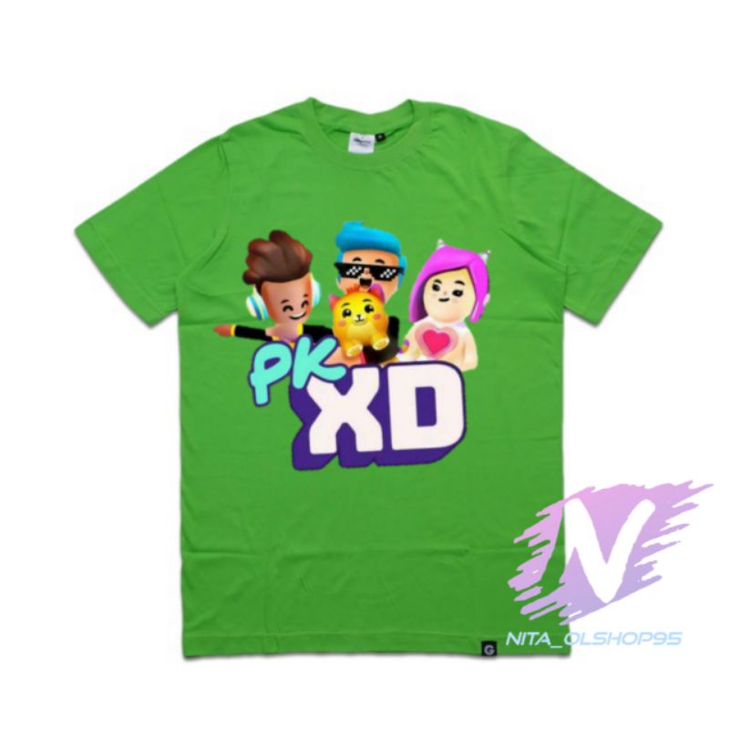 kaos PK xd game terpopuler baju kaos anak PK xd mobile