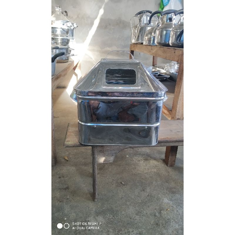 kukusan kue kotak mini sarangan double