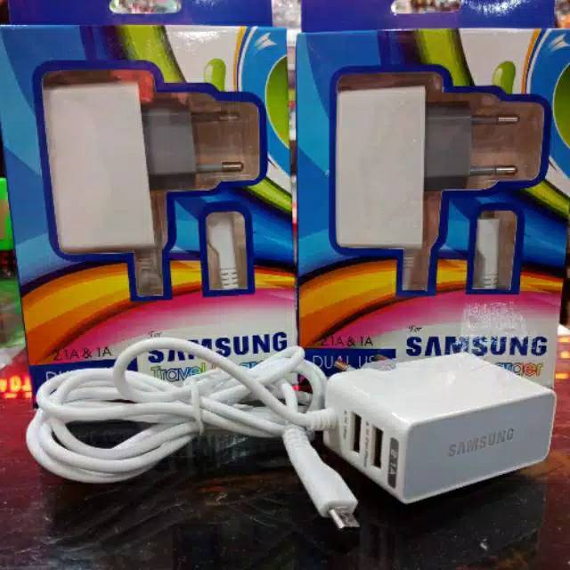 Charger Sam 2USB + Kabel micro 2.1A FC