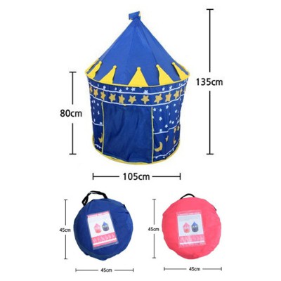 Tenda Anak Bentuk Model Rumah Window AN8112 Tenda Bermain Princess Castle Outdoor Pink Biru