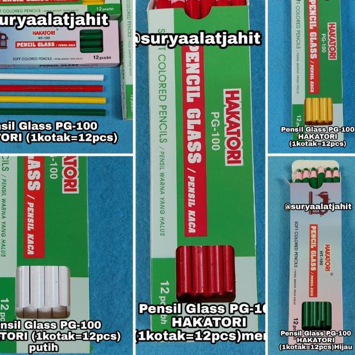 

Model Baru Pensil Glass PG-100 HAKATORI 1kotak=12pcs =rp.22.500/1lusin