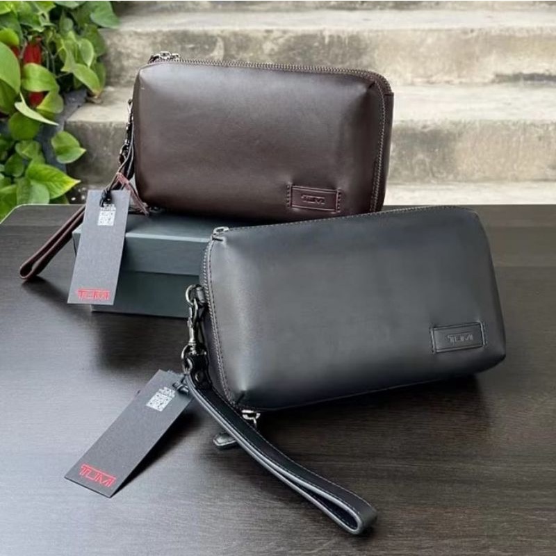 handbag tumi tas tangan mirror quality clutch kulit asli leather