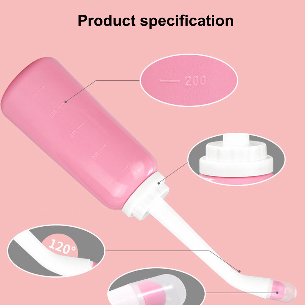 Bidet  Semprotan Cebok Toilet Portable Pencet Travel Botol 500ml untuk Bilas Kencing Wanita