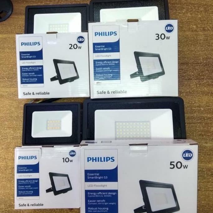 Lampu Sorot led philips 10 watt Led floodlight philips BVP 131 10w