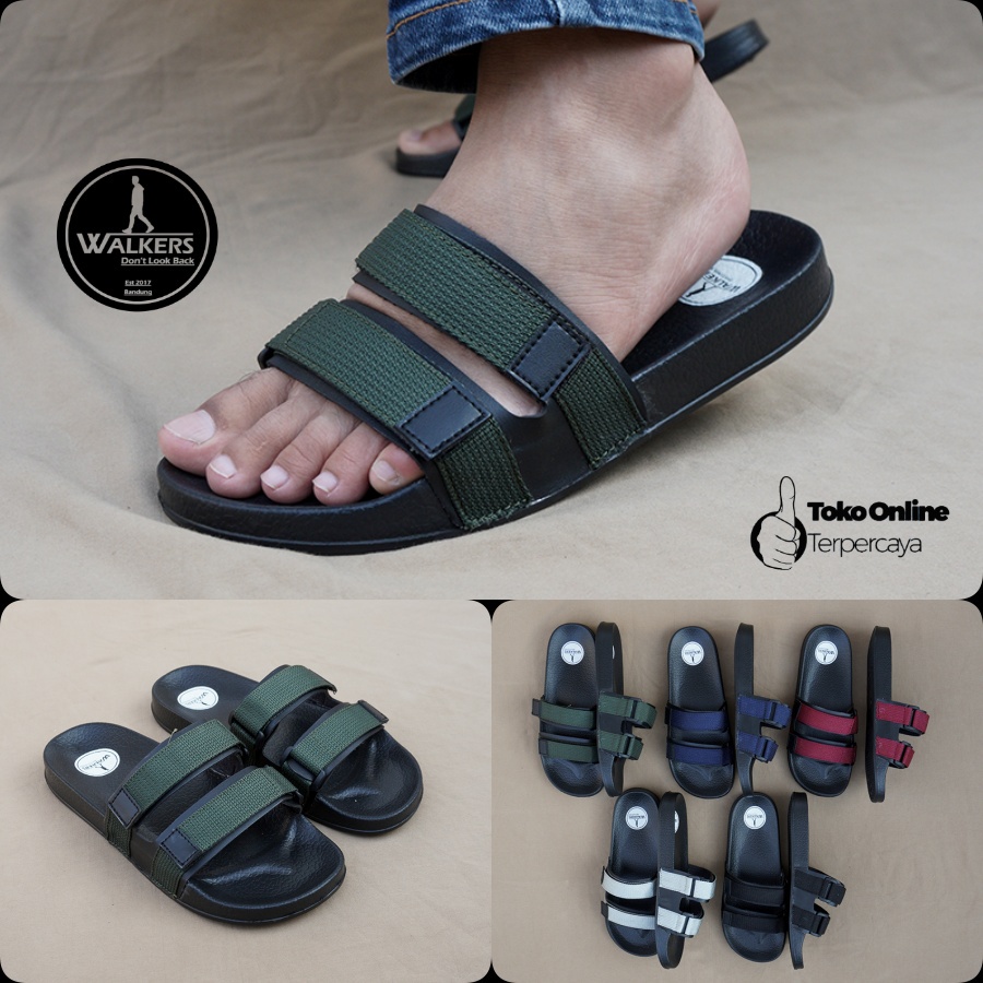 Sandal Casual Pria kekinian / Sandal Slop Walkers Weber Pria Terbaru Termurah Bisa Bayar Di Tempat