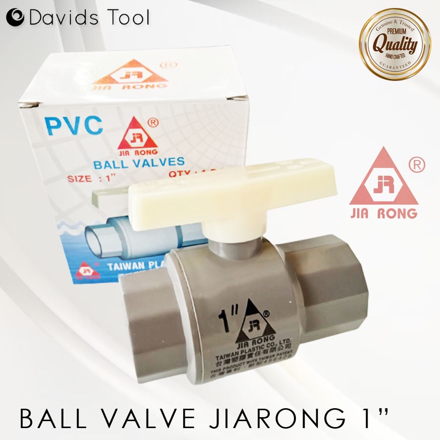 Stop Kran Ball Valve Pvc Jiarong 1 inch