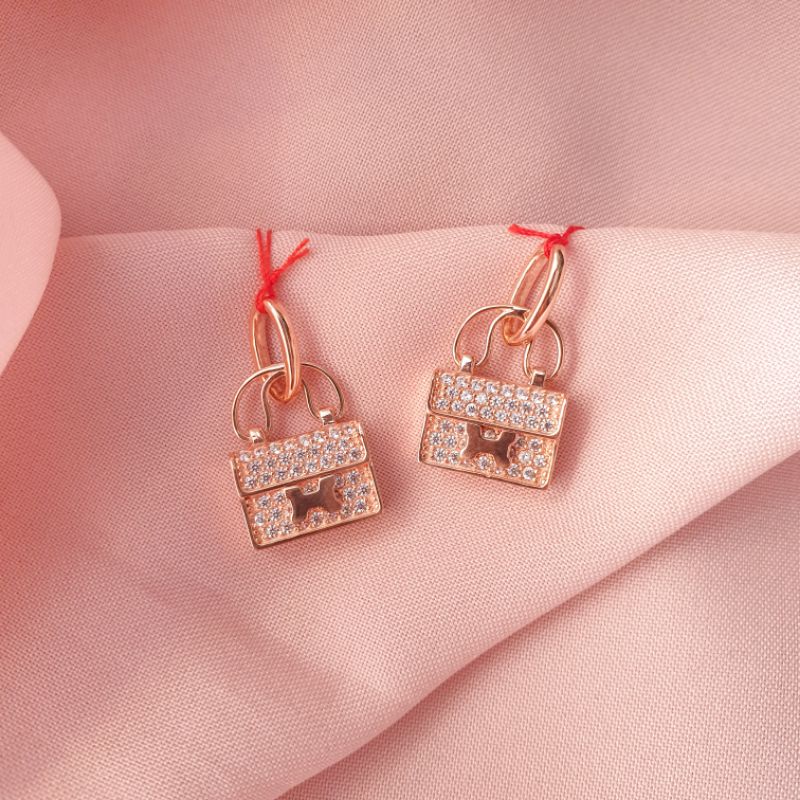 Liontin tas full permata emas asli kadar 375