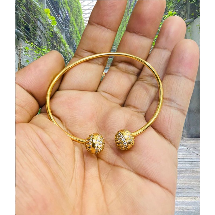 gelang wanita //gelang lapis emas//perhiasan gelang permata