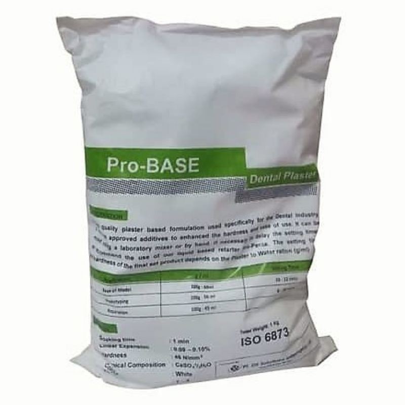 Gips putih type 1 tipe I dental stone moldano white probase pro-base bahan basis gigi palsu plaster