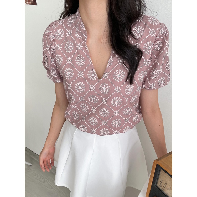 Kadaka T-0473 Puffy Blouse Embroidery Pattern