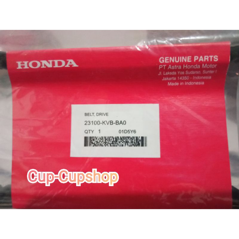 Vanbelt / V-belt KVB BANDO honda vario 110 karbu / vario 110 techno karbu