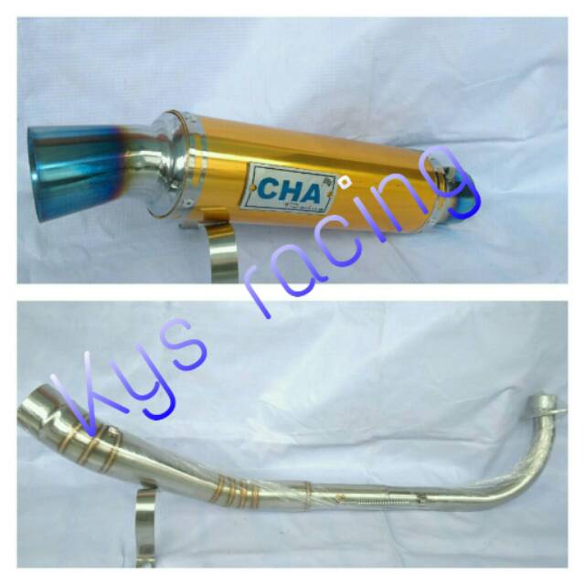 Knalpot racing CHA kolong for jupiter vegaR supra smash dll