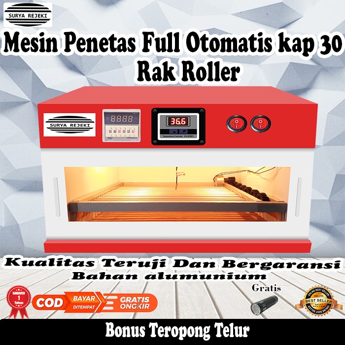 mesin penetas telur otomatis / mesin tetas telur full otomatis kapasitas 30 roller