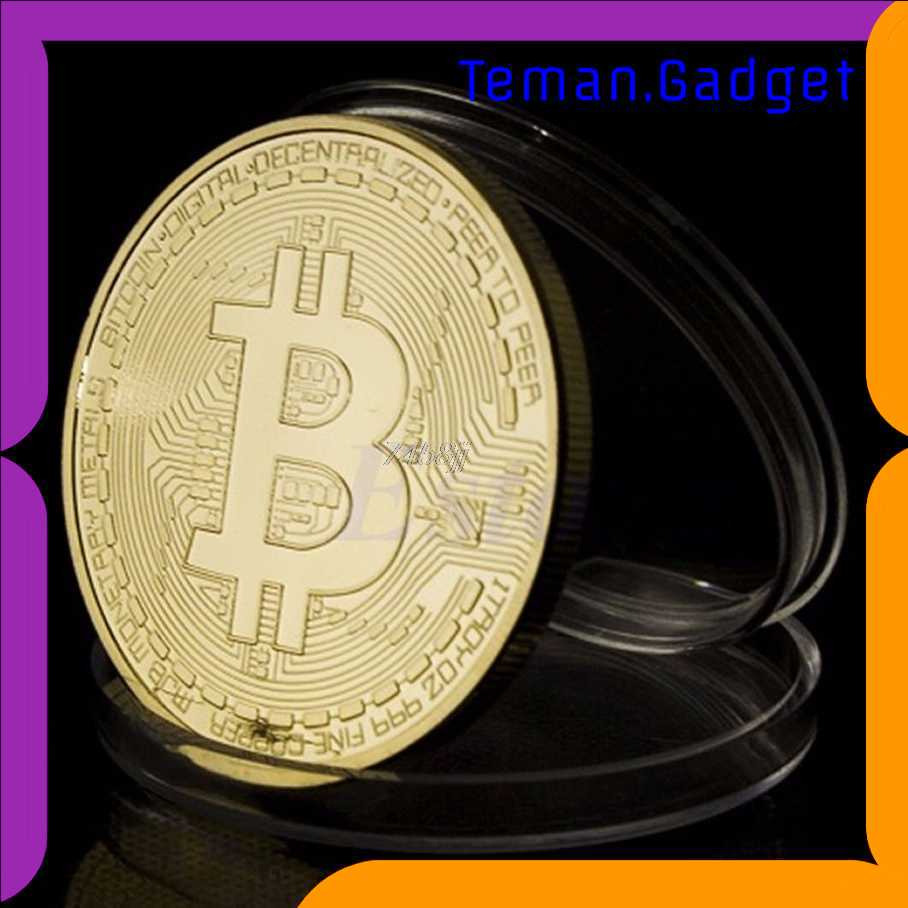 TG-MA Gold Plated Bitcoin Miniatur