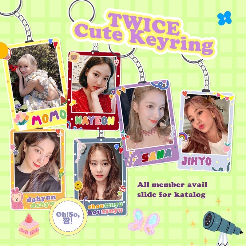 TWICE CLEAR KEYRING KEYCHAIN GANTUNGAN KUNCI