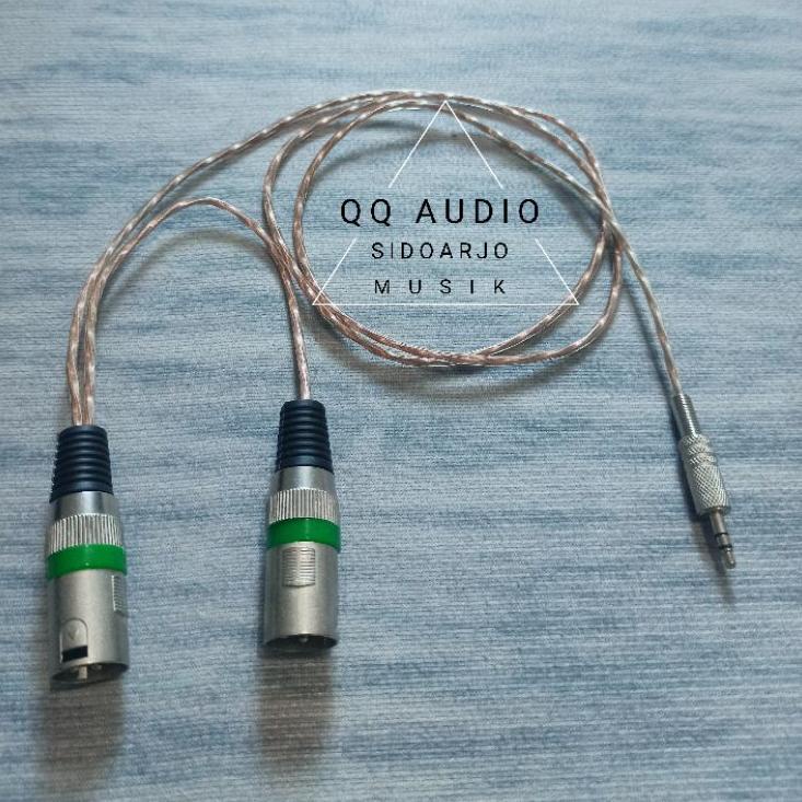 (NEW STOCK) Kabel Jack HP ke Mixer / Jack 3,5 mm to Canon XLR Male stereo