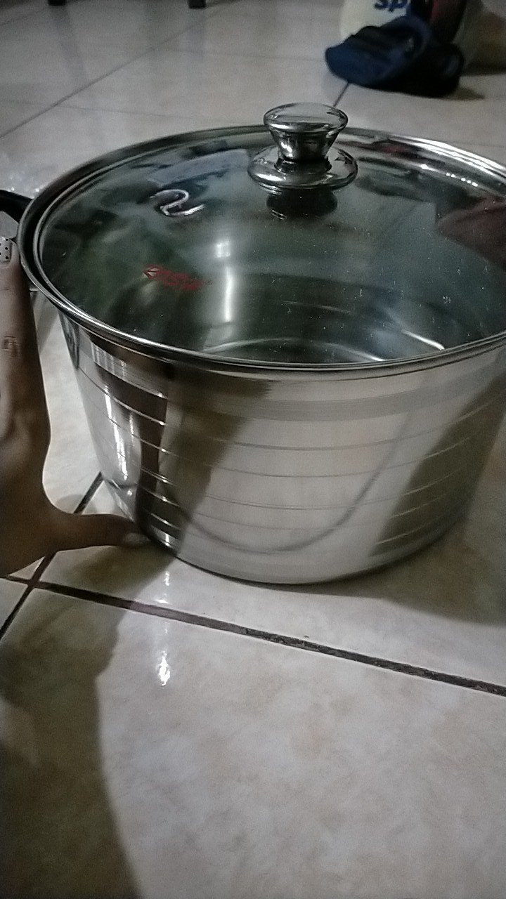 Panci Stainless Tutup Kaca Rosh Saucepot 28cm