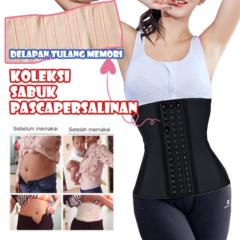 8 tulang Korset Pinggang Pasca Melahirkan Elastis Nyaman L/XL/XXL TKY043