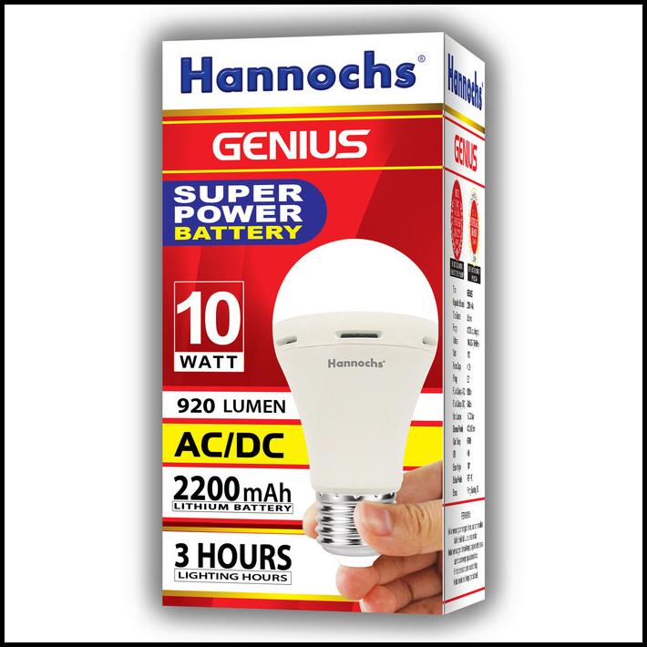 Lampu Led Emergency Hannochs Genius 10W