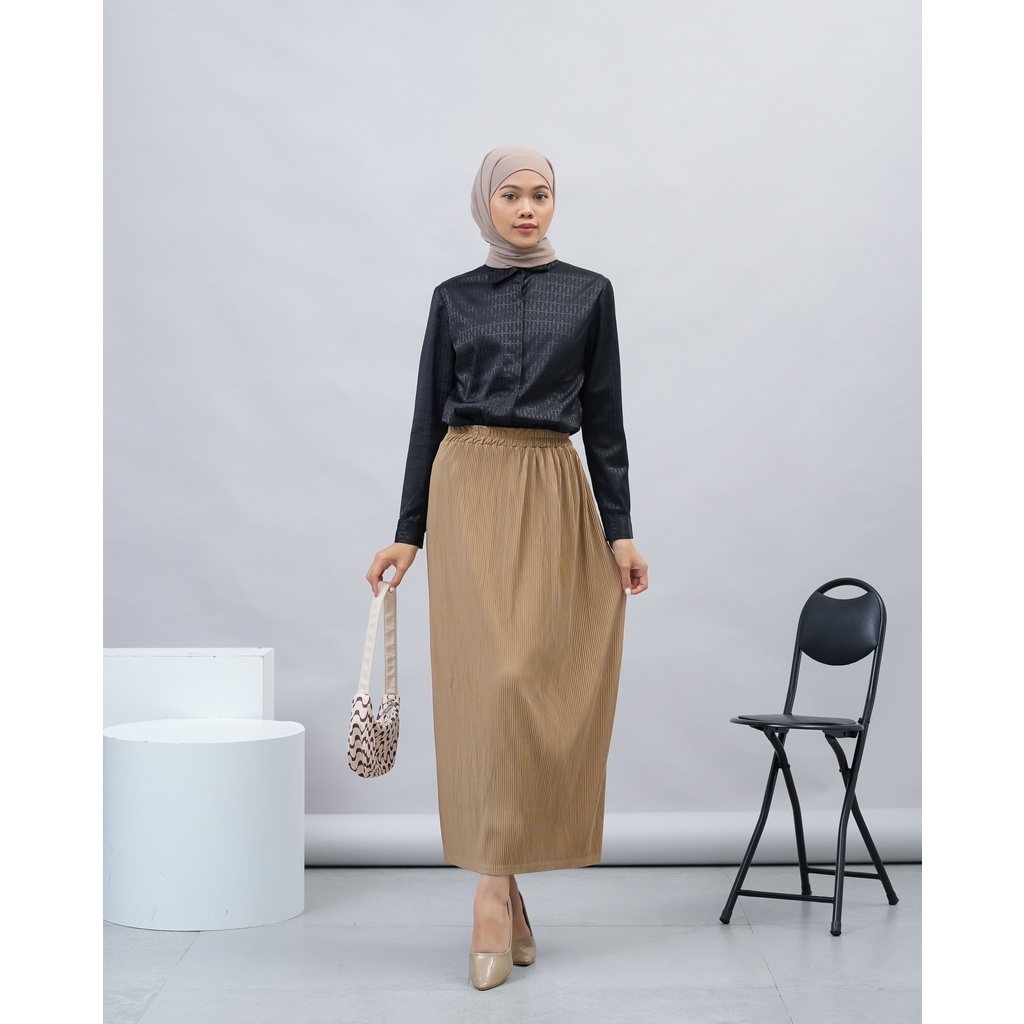 ROK PLISKET KIMMY SPAN WANITA KANTOR DAILY PREMIUM B566 CO