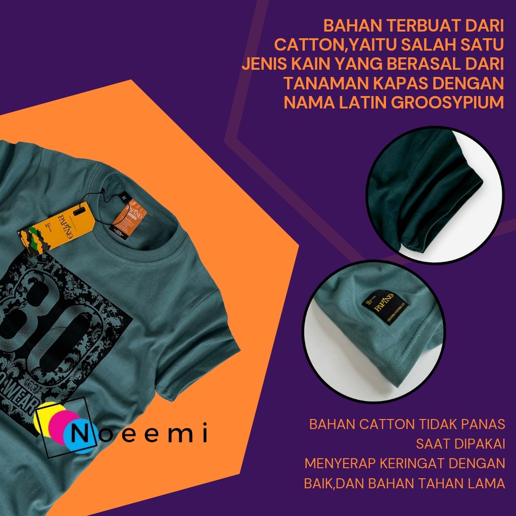 Papino Baju Kaos Anak Laki Laki 1-12 Tahun Pakaian Distro Oblong Bahan Catton