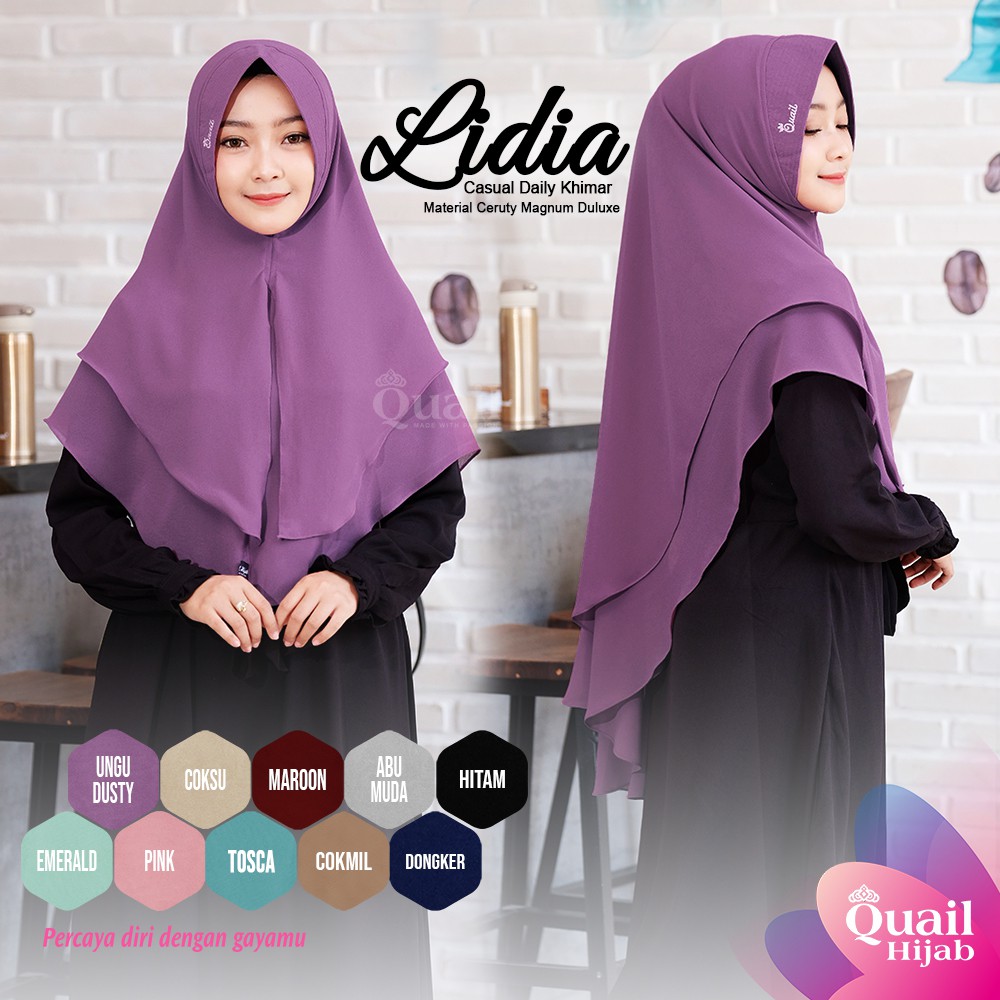 LIDIA QUAIL | HIJAB INSTAN QUAIL - ORIGINAL QUAIL HIJAB