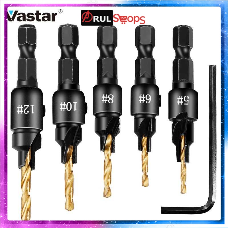 Taffware Vastar Mata Bor Drill Bit HSS 1.98-3.56mm 5 PCS - SV-VDB26