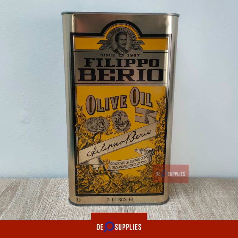 

Filippo Berio Olive Oil 3L - Minyak Zaitun Murni / Pure 3 L Italy