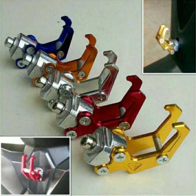 gantungan barang dimotor cakar robot gantungan nmax,aerox,lexi,mio,vario ,beat dll full cnc universal