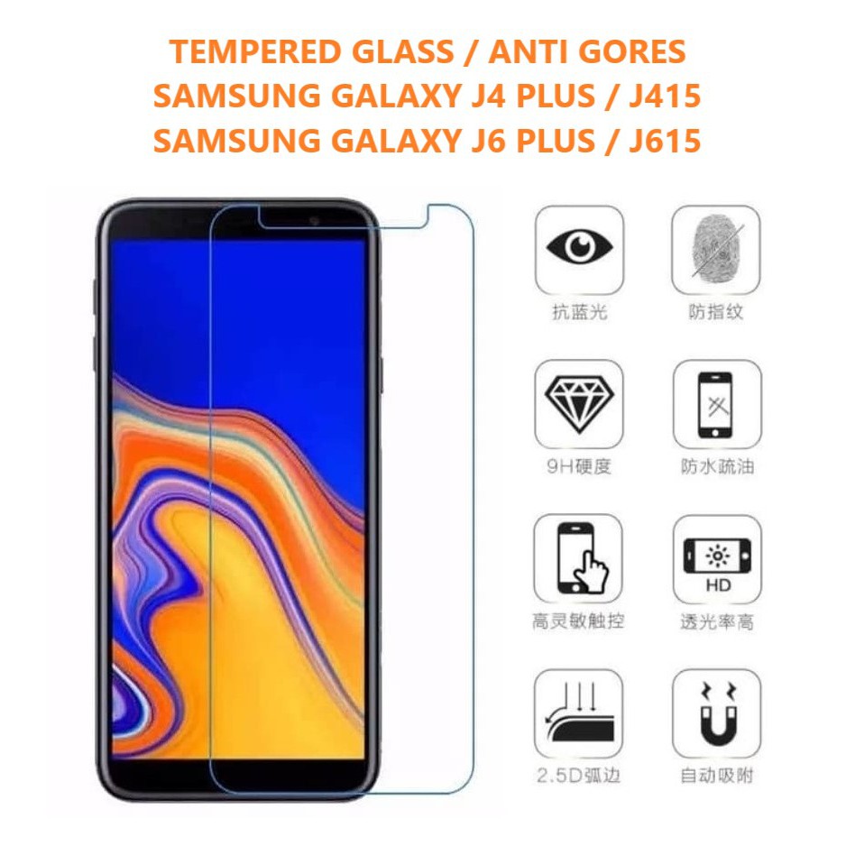 ANTI GORES / TEMPERED GLASS SAMSUNG GALAXY J4 PLUS / J6 PLUS | SCREEN PROTECTOR | COOL SPAREPART