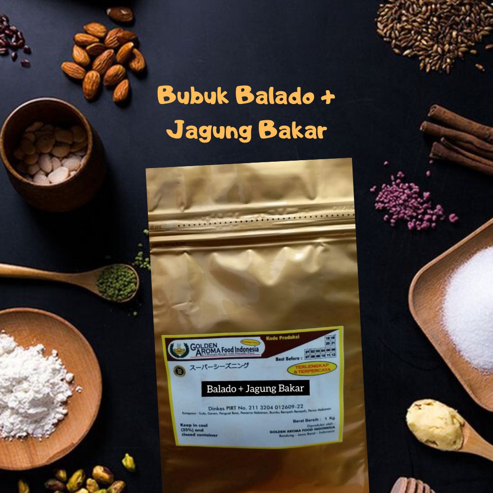 

Bumbu Kombinasi Balado Jagung Bakar NON MSG 1 Kg Jual Bubuk Tabur Balado Halal No MSG