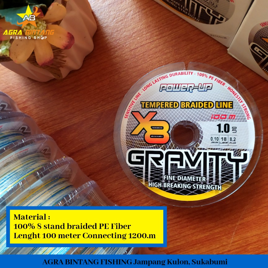 SENAR PANCING  PE  GRAVITY X8 PE 0.8-4