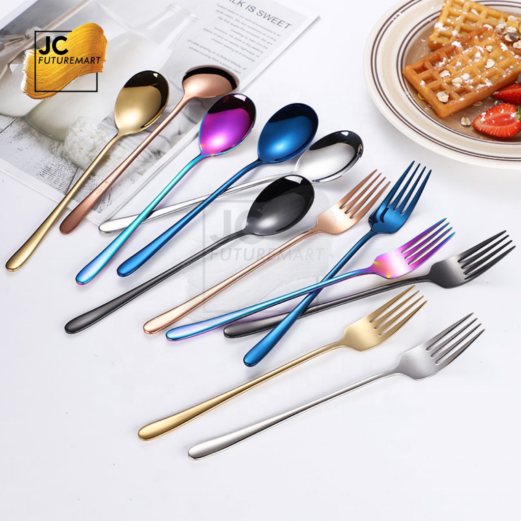 Paket Sendok Garpu Stainless steel set korea style - Sujeo