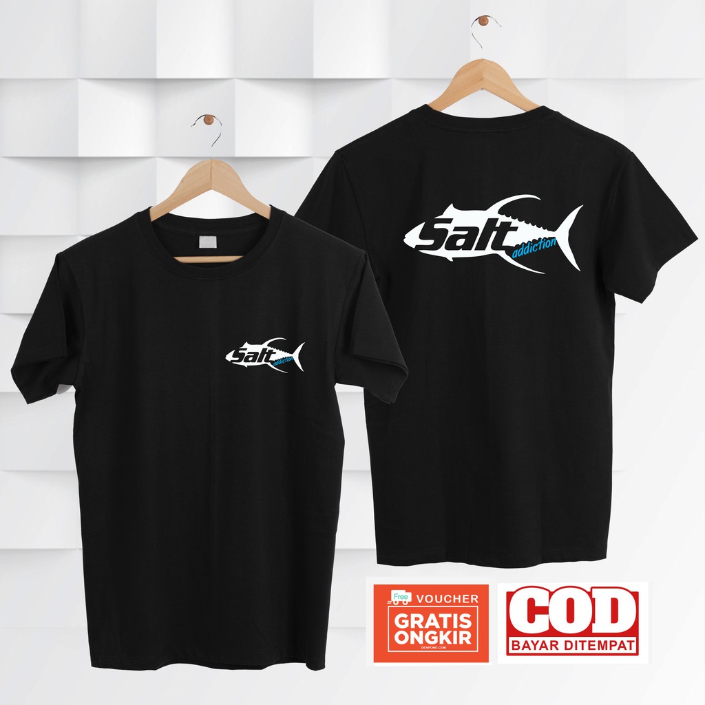 kaos mancing SALT ADDICTION / BAJU mancing/ kaos mancing/ mancing mania