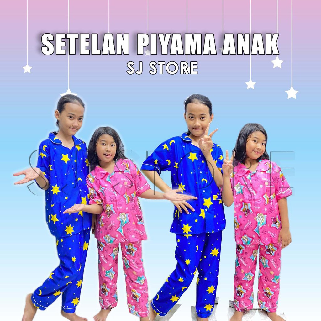 Piyama Anak Murah //Baju Tidur Anak 1-8 Thn