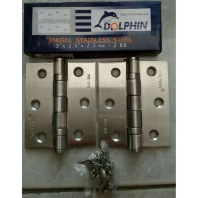 Engsel jendela dolphin 3in stainless stell