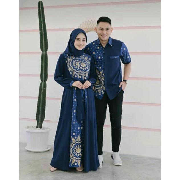 CP IRWANSYAH BATIK COUPLE PASANGANSUAMI ISTRI MOSCREPE PRADA, GAMIS HIJAB MUSLIM MAXY DRESS Set Baju Pakaian Kopel Muslim Lebaran Gamis Couple Terbaru 2022Kemeja Koko Kekinian