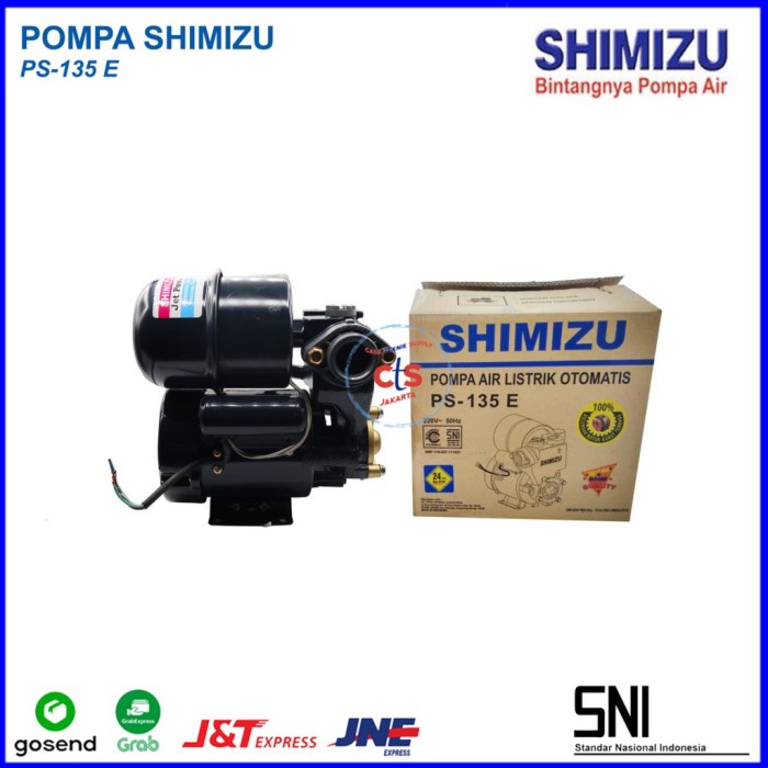 {elekstore} SHIMIZU POMPA AIR OTOMATIS PS-135E MESIN AIR SHIMIZU PS-135E Murah