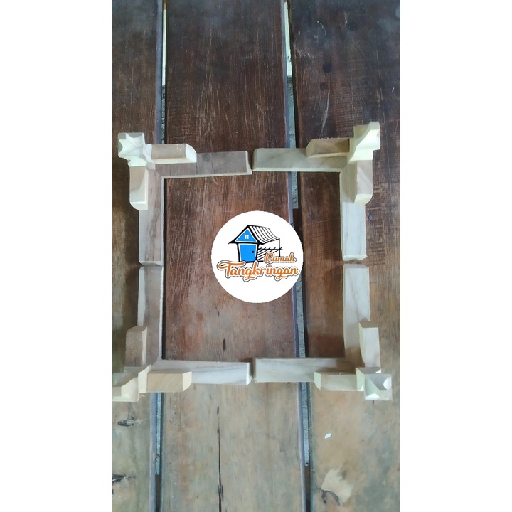 Kaki Sangkar/Garengan/Kaki Kambing Kayu Jati 4pcs (1set)