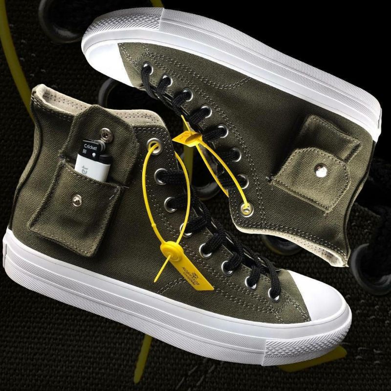 Sepatu Sneakers Pria NOBRANDS FOOTWEAR TPS HIGH CARGO OLIVE ORIGINAL