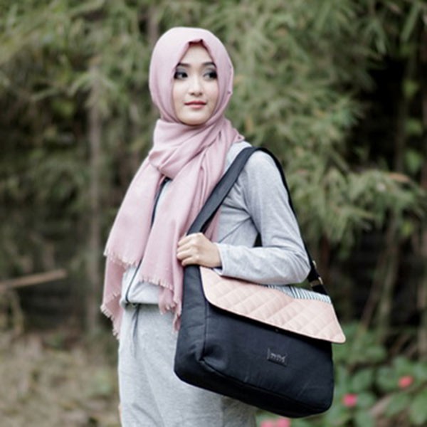 Tas Kanvas Satchel Bag Maika etnik MAJA PINK untuk Wanita