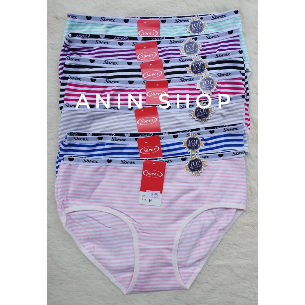 CD Celana Dalam Remaja Salur Sorex 13165 | Pakaian Dalam Wanita Dewasa | Fashion Wanita | Sorex | Cd